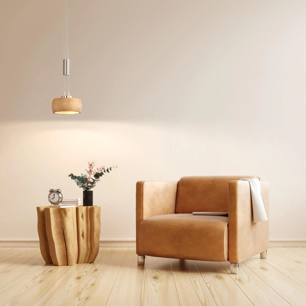 Hanglamp Shine-Wood led Fischer & Honsel 4003694610759