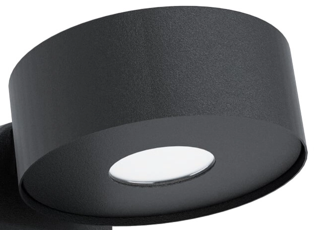 Led muurspot Palosco 6w - 3000K met bewegingssensor zwart Eglo 9002759987381