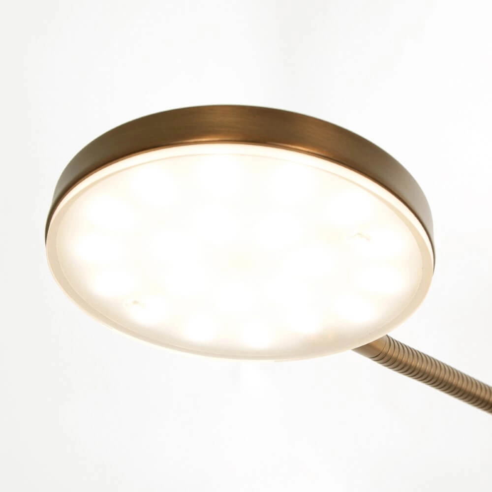 Flexibele led leeslamp Platu brons Steinhauer 8712746151497