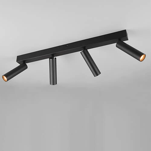 Slanke plafondspot Ambala 4x led - zwart