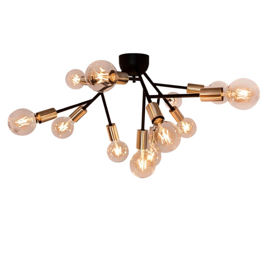 Plafondlamp Heroes mat zwart