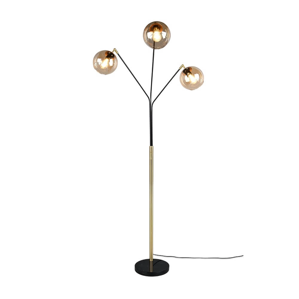 Design vloerlamp Paxton zwart Trio 4017807641233