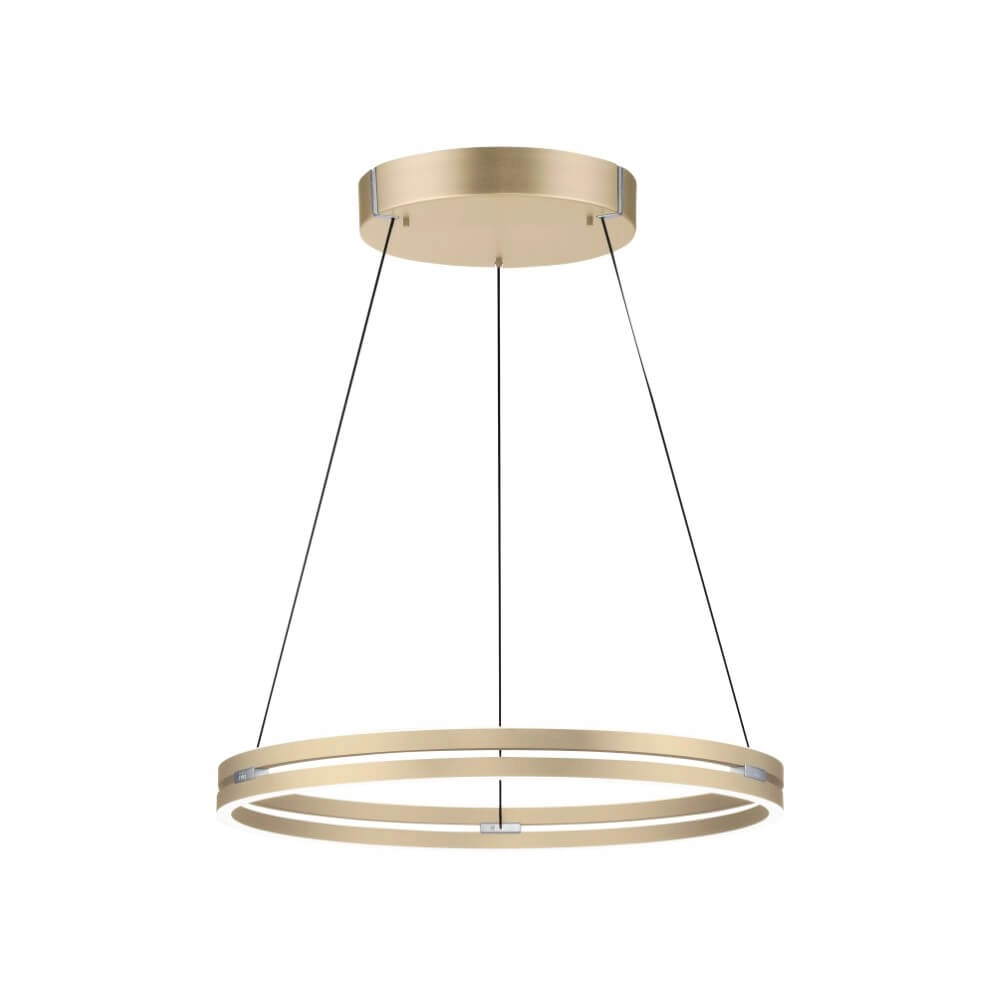 Strakke hanglamp Pure E-Loop messing Ø 70cm Strakke hanglamp Pure E-Loop messing Ø 70cm