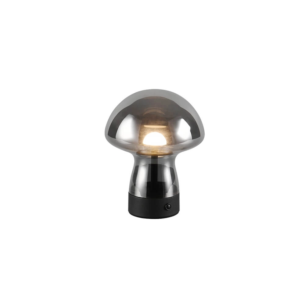 Tafellamp Dooley oplaadbaar met smoke glas Tafellamp Dooley oplaadbaar met smoke glas