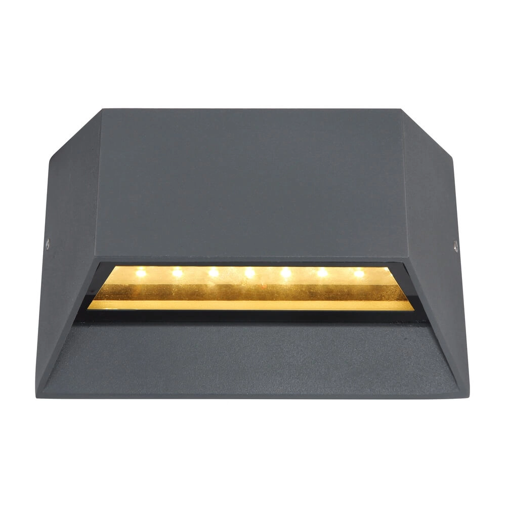 Wandlamp Honna rechthoek antraciet Globo 9007371419159