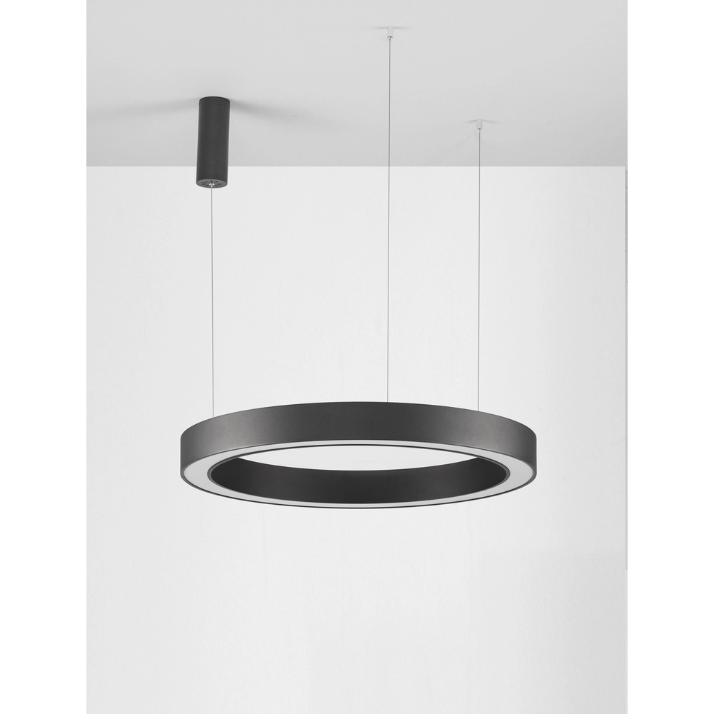 Hanglamp Morbido zwart Ø 80cm Lyora 5212017438676