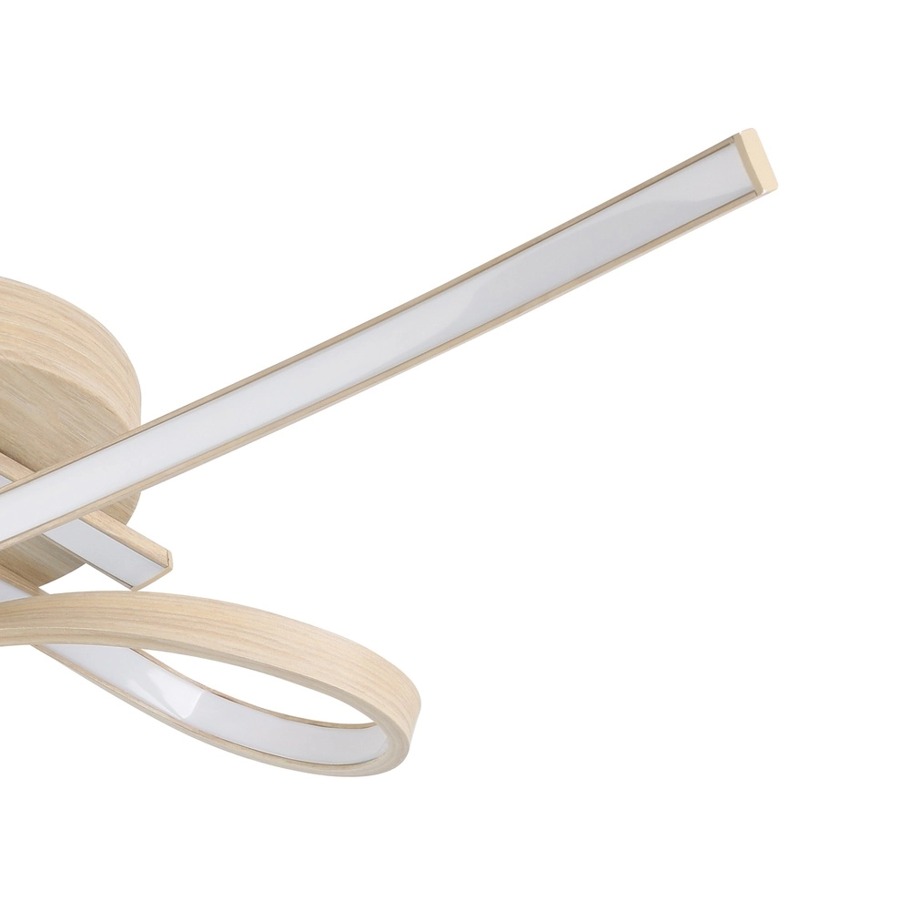 Houtlook led plafondlamp Selvina 2 68cm Eglo 9008606310296