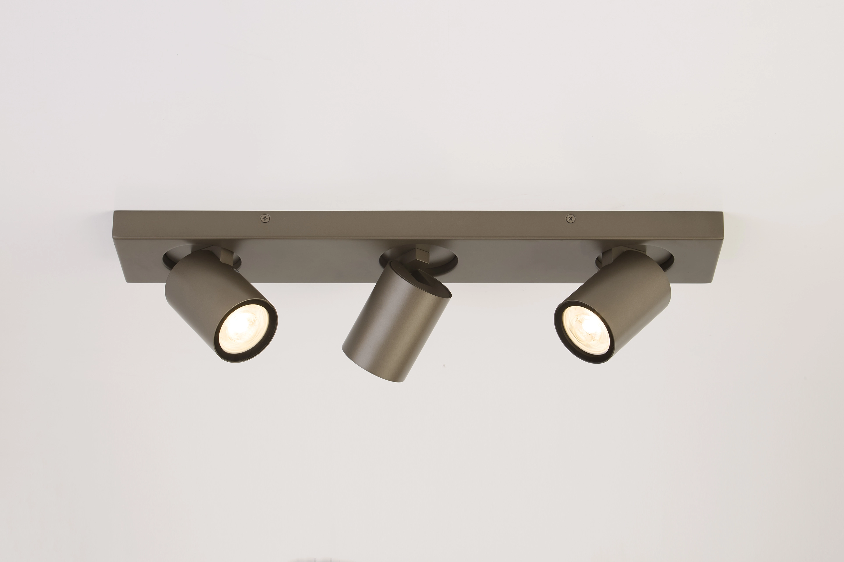Plafondlamp Selene 3 rechthoekig brons