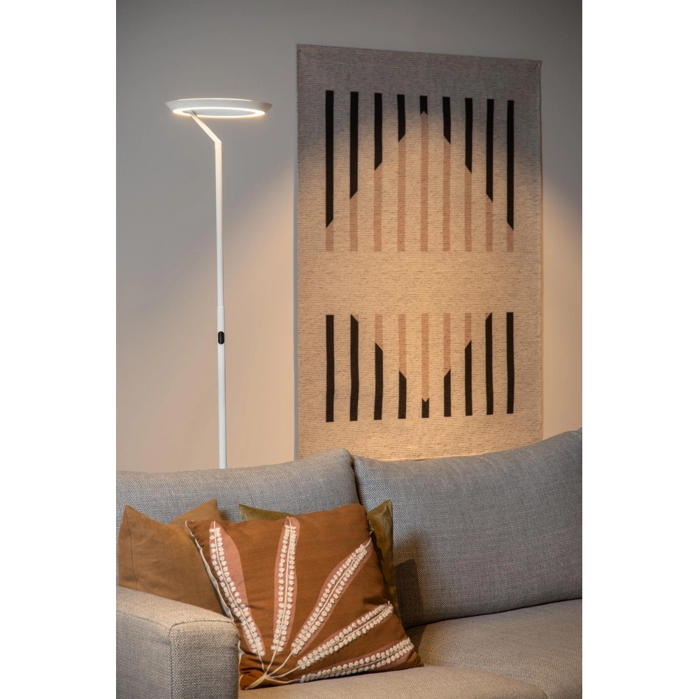 Design vloerlamp Celeste wit Ø 28cm Lucide 5411212031945
