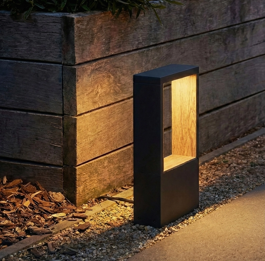 Padverlichting Flatt 36cm antraciet