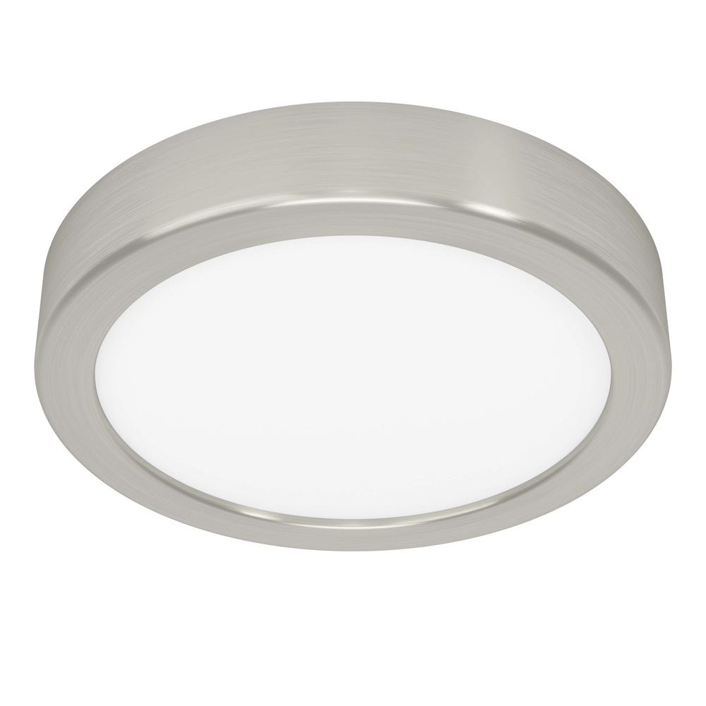 Led plafonnière Fueva 6 rond - rvs - Ø 16,6cm