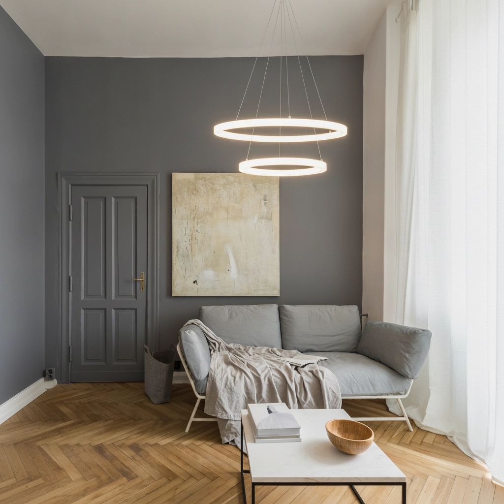 Witte hanglamp Empatia design dubbel