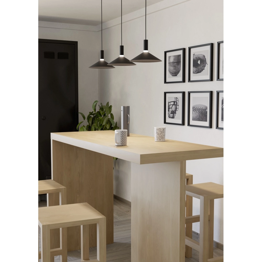 Hanglamp Conomavilla-Z smart zwart 3-lichts Eglo 9008606360604