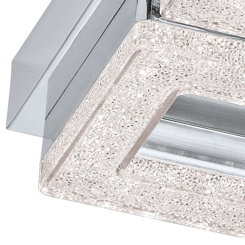 Led plafondlamp Fradelo 3000K - 4x4w - 28cm chroom met kristal Eglo 9002759956578