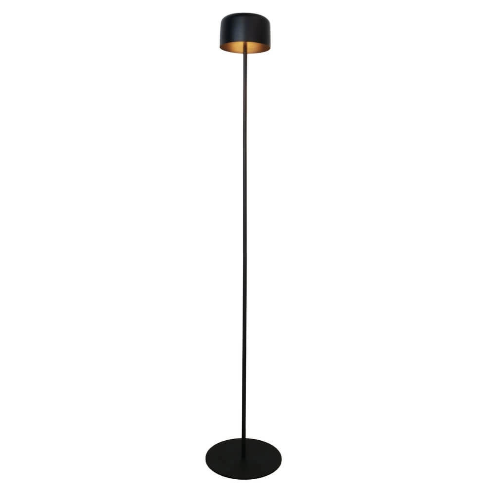 Strakke terraslamp Roccanova solar zwart met usb Strakke terraslamp Roccanova solar zwart met usb