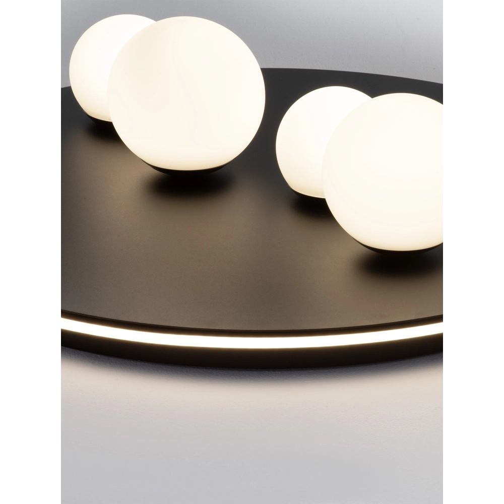 Design plafondlamp Velna zwart Ø 62,2cm Lyora 5212017440242