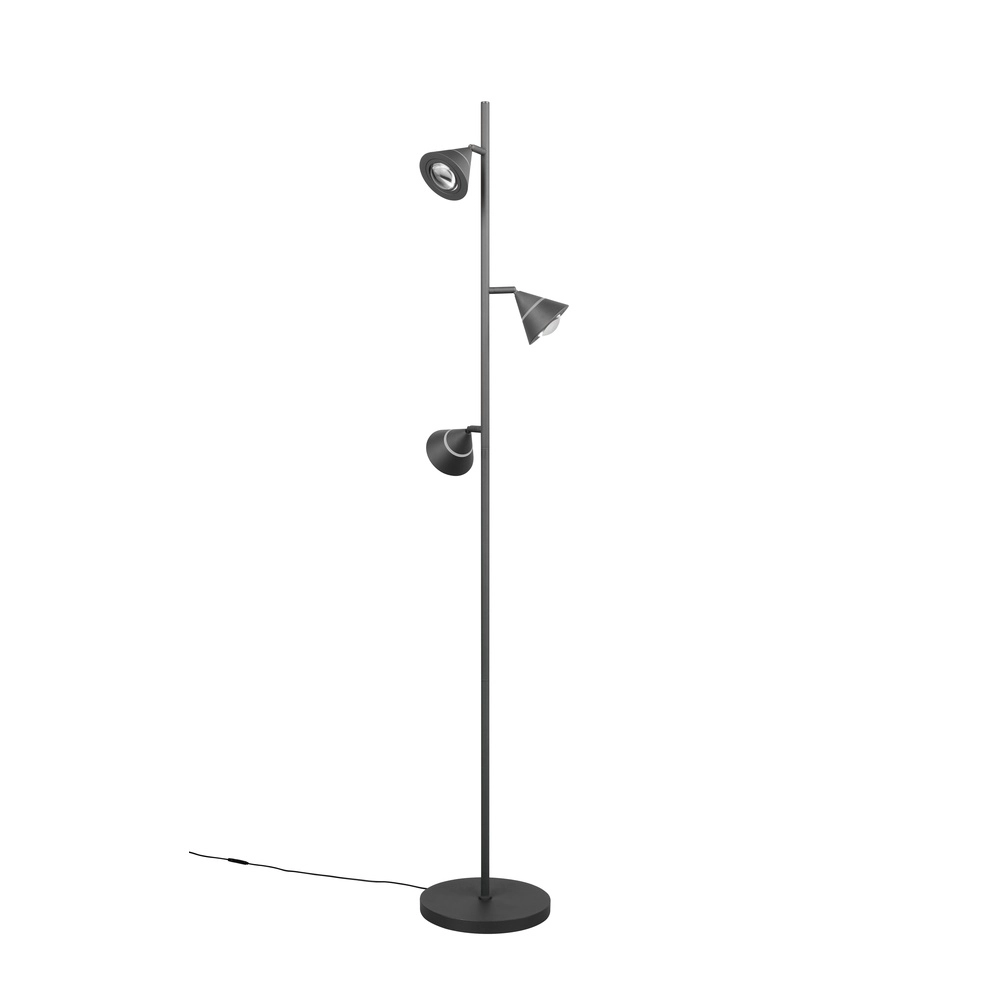 Vloerlamp Romeo zwart Trio 4017807675399