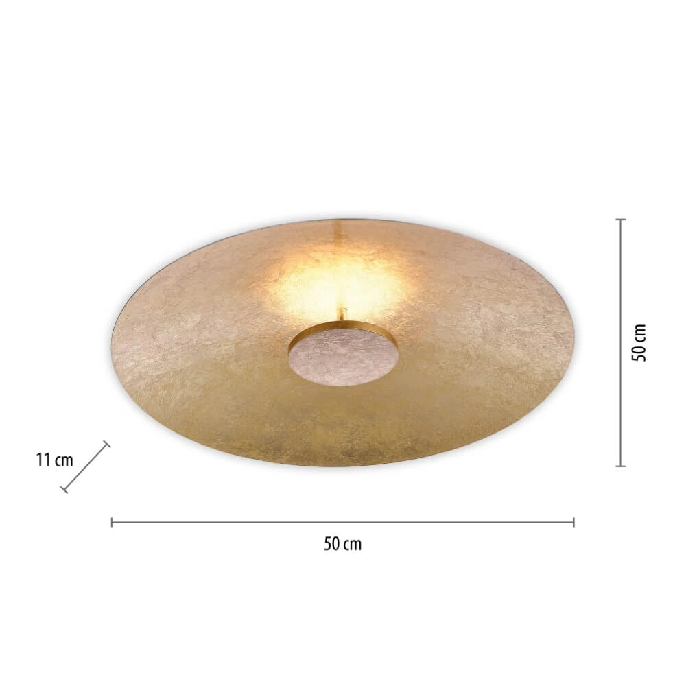 Plafondlamp Plate goud Paul Neuhaus 4012248281857