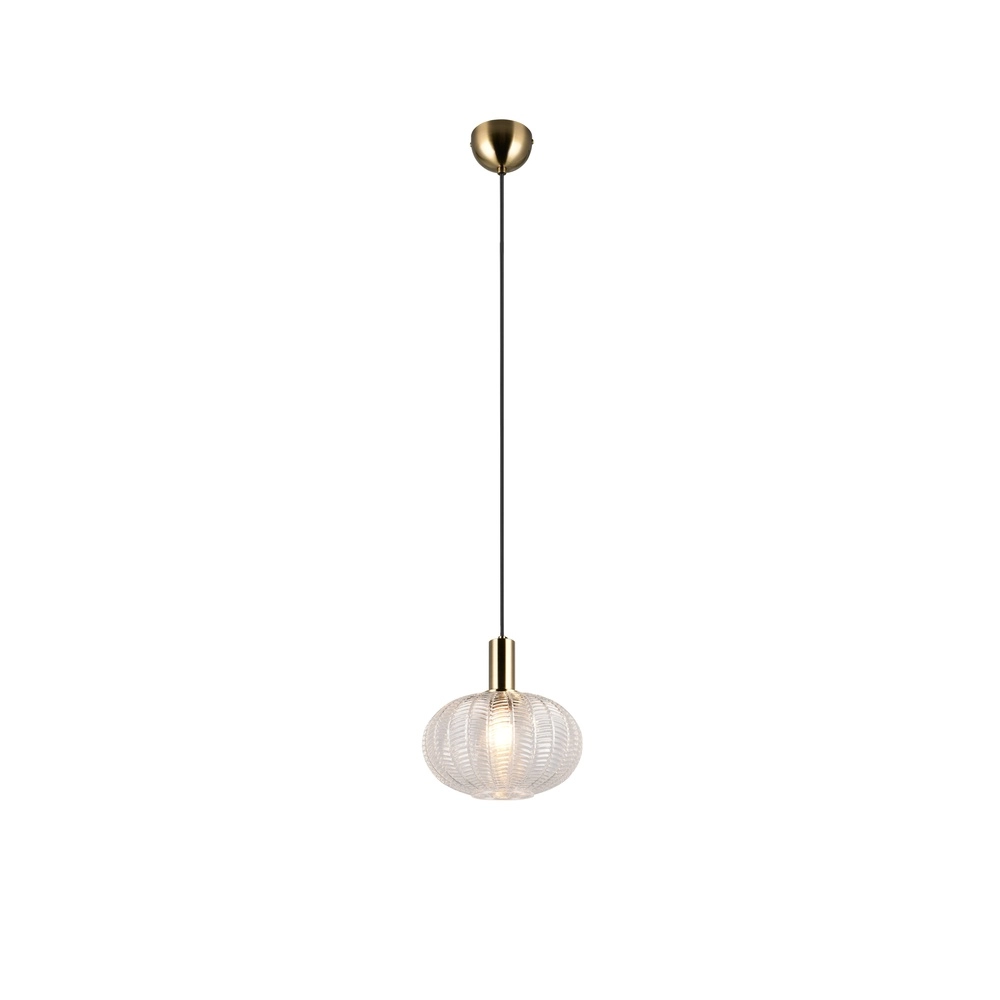 Klassieke hanglamp Elvezia transparant glas Trio 4017807682045