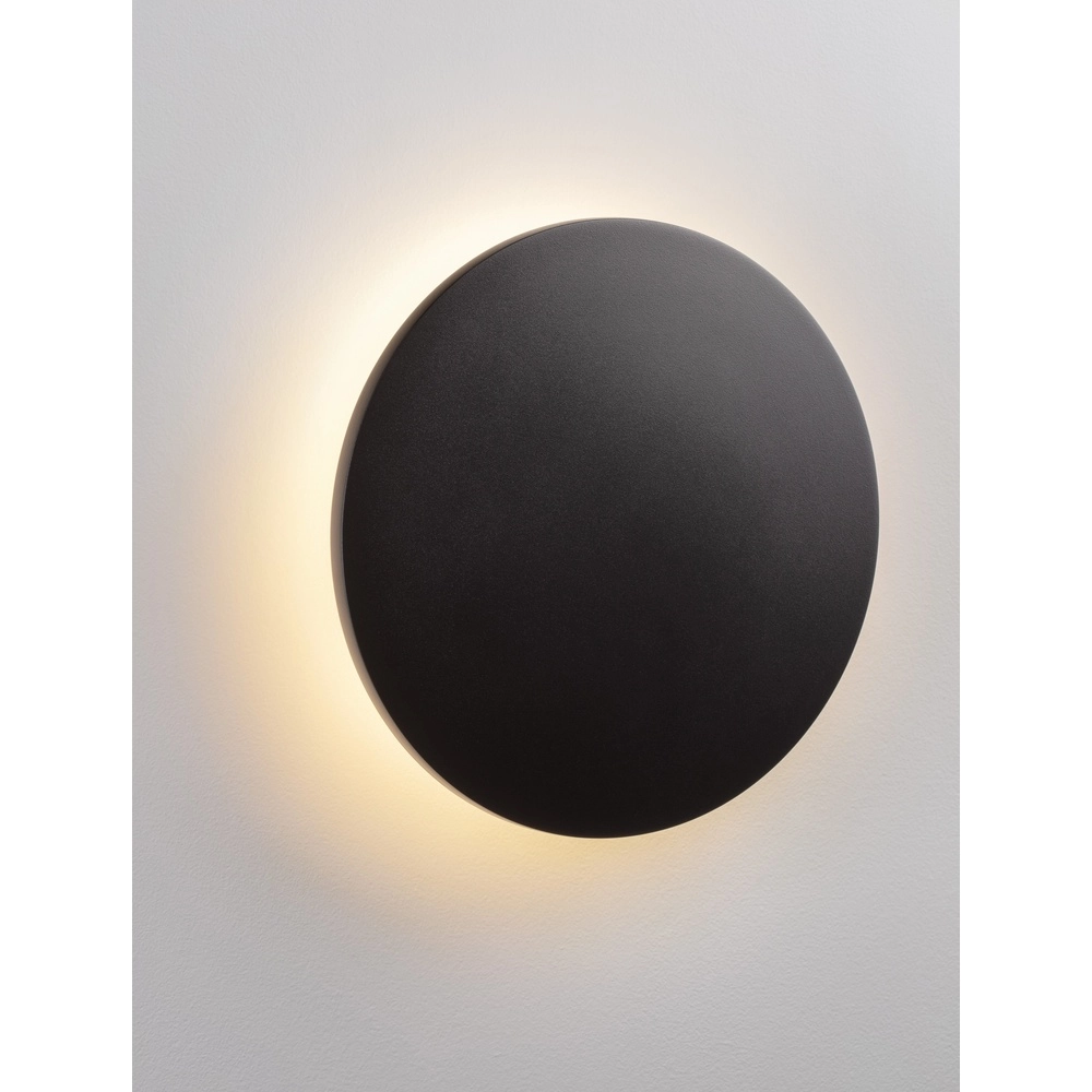 Ronde wandlamp Copper zwart Ø 24cm Lyora 5212017447364