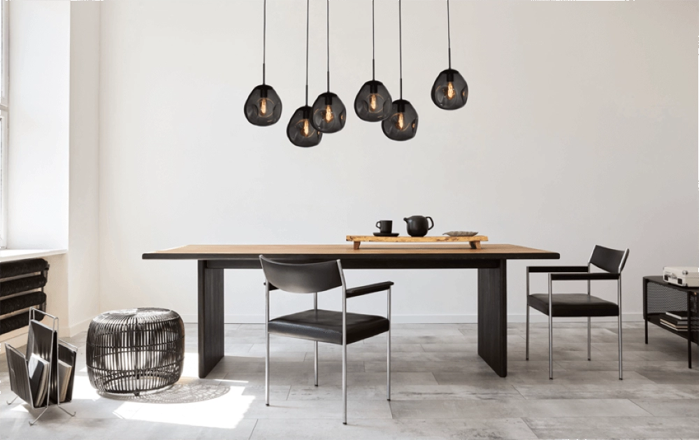 Hanglamp Lava 6x smoke glas Ø 24cm Masterlight 8718121286242