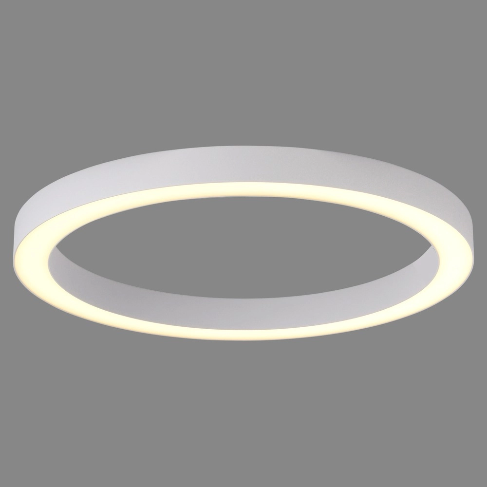 Strakke led plafondlamp Pure Lines Round Ø 50cm - wit