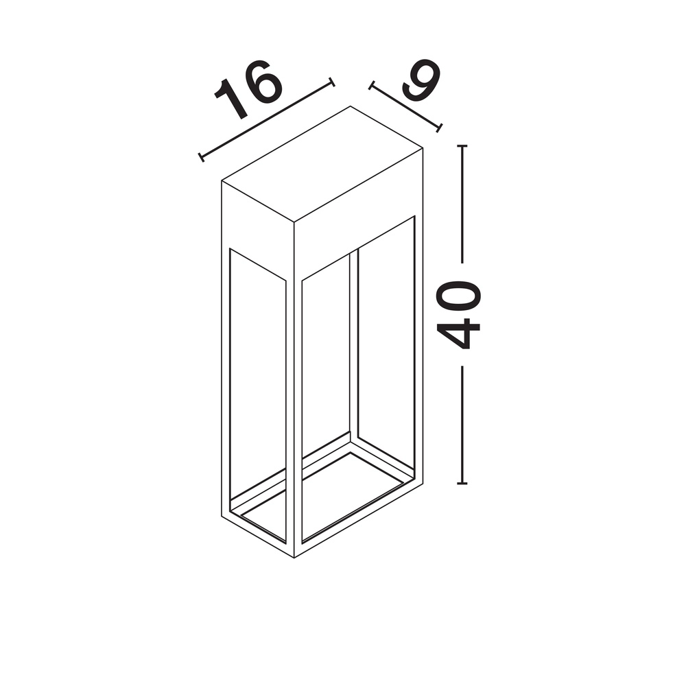 Strakke wandlamp Moby roestbruin Lyora 5212017464965