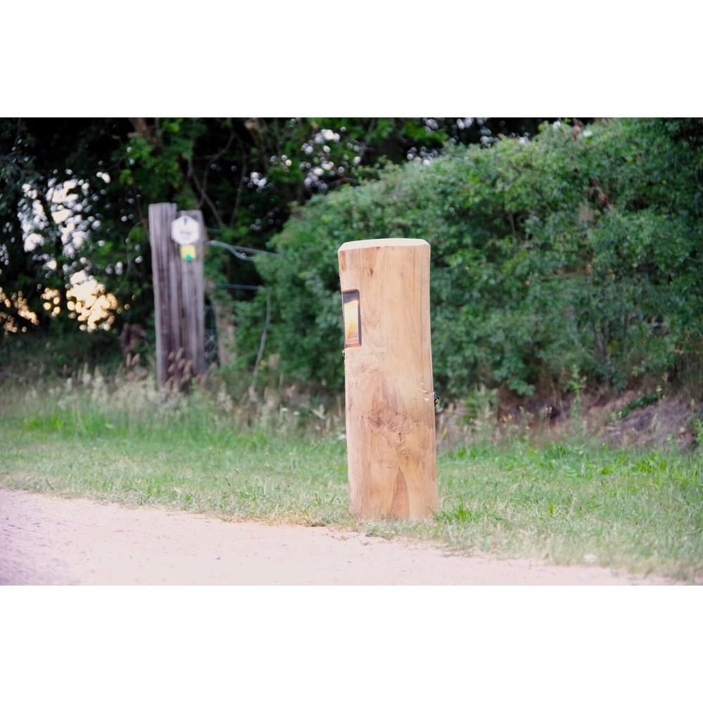 Houten padverlichting Piatto Kastanje - 65cm - 2700K Timberlab 8716803514027