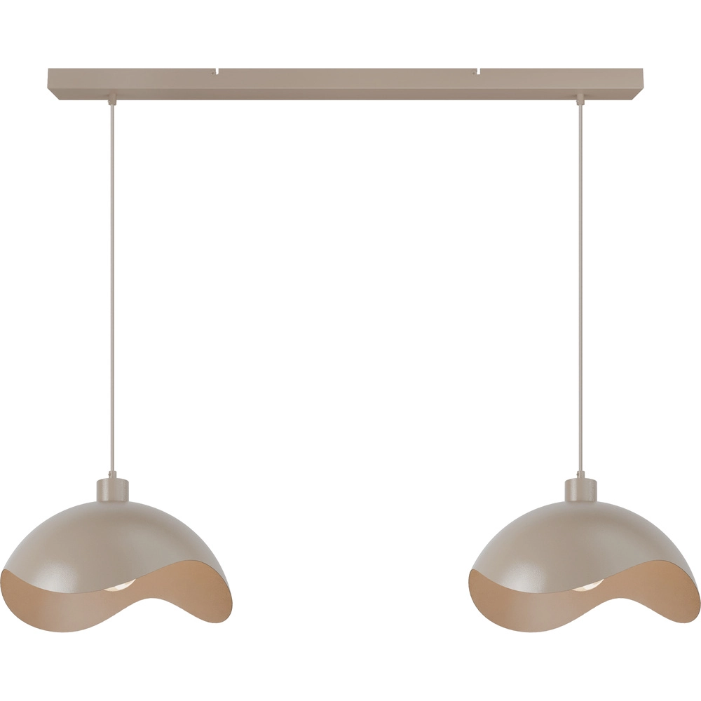 Kantoor hanglamp Volta 2x Ø40cm - zand
