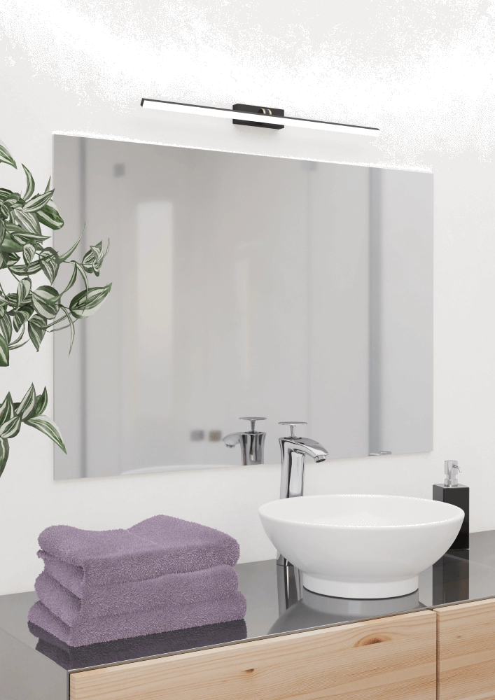 Spiegel wandlamp Verdello zwart Eglo 9008606244126