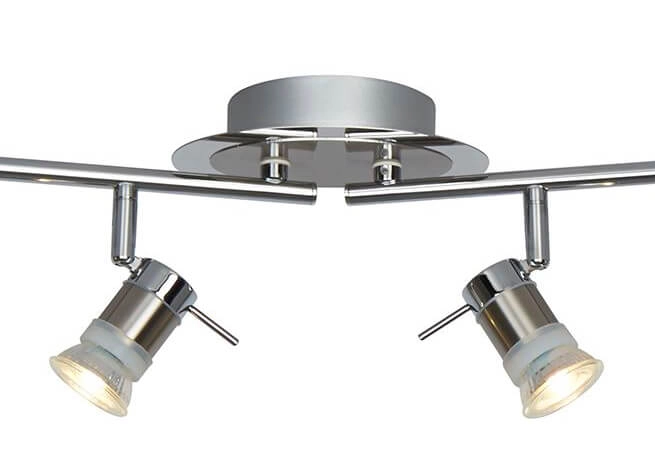 Badkamer opbouwspot Aries 4-lichts grijs Searchlight 5053423076942