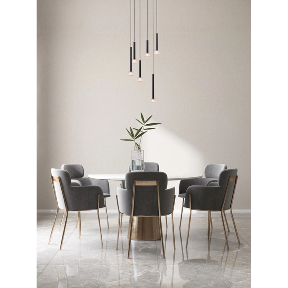 Led hanglamp Fabro 6-lichts - zwart Masterlight 8718121317052