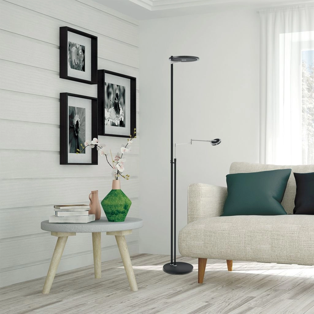 Moderne leeslamp Turound zwart Steinhauer 8712746132106