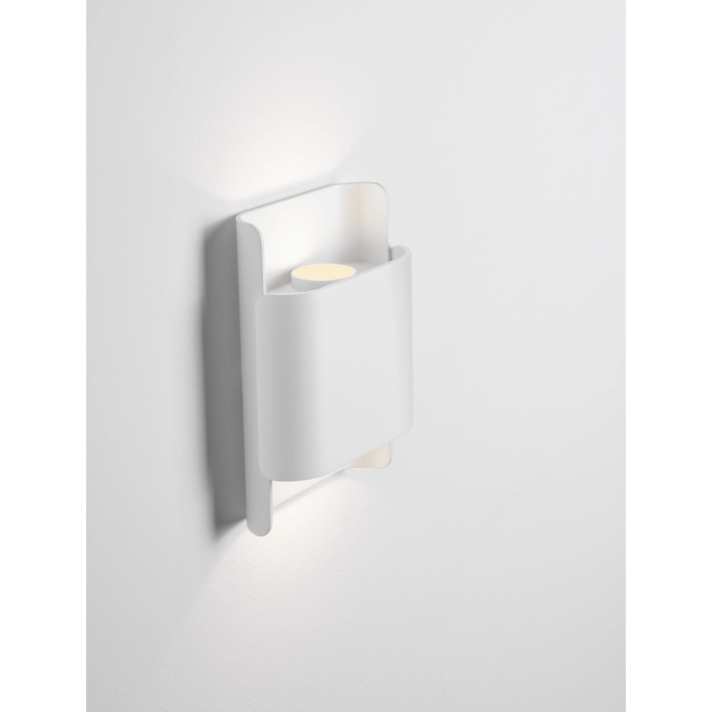 Witte opbouwspot Polly 18cm