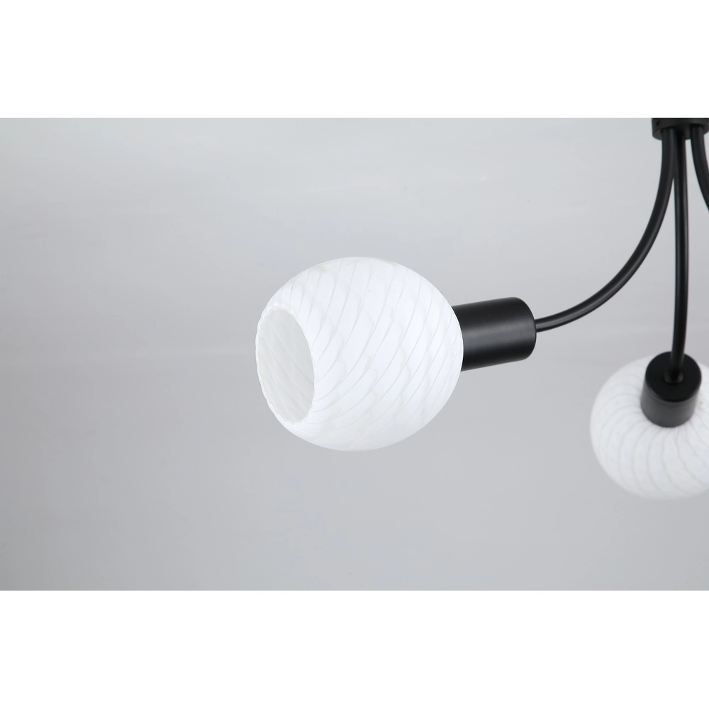 Plafondlamp Nova zwart 3-lichts Searchlight 5053423301297