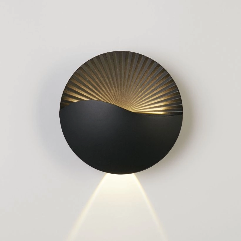 Moderne wandlamp Sunrise zwart Moderne wandlamp Sunrise zwart