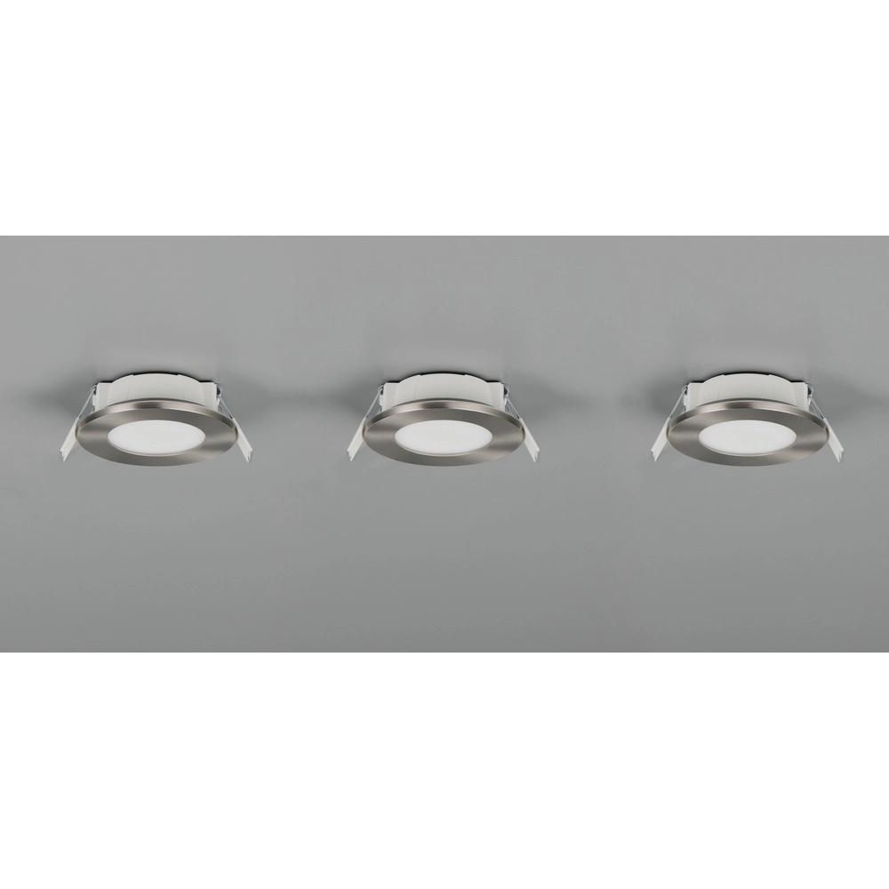 Set van 3 inbouwspots Himal nikkel IP65 Trio 4017807663808