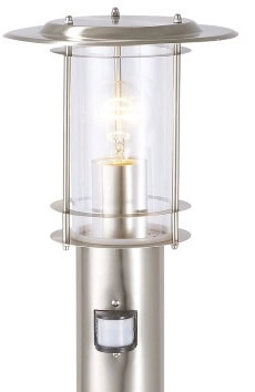RVS staande lamp York met sensor Brilliant 4004353034060