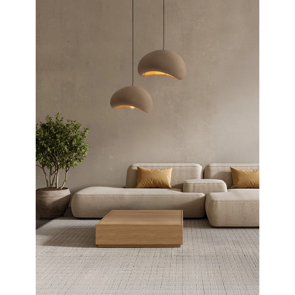 Natural pendant lamp Aere brown 50cm Lyora 5212017476722