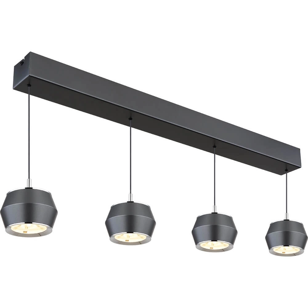 Ronde hanglamp Marthy grijs Ø 10cm Globo 9007371452118