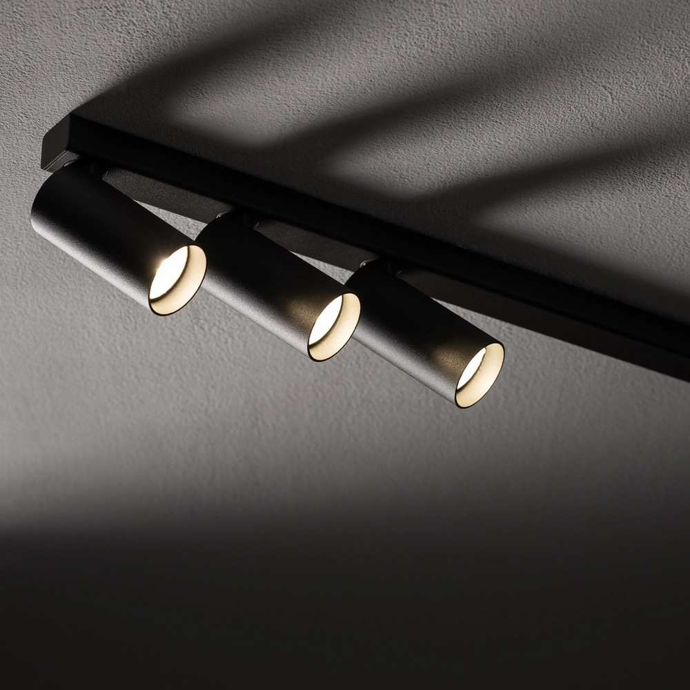 Opbouwspot 7x GU10 Fourty donkergrijs Lyora 5903139114707