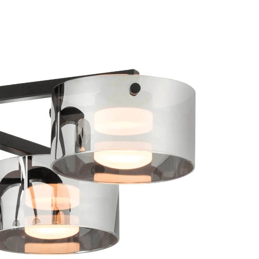 Plafondlamp met smoke glas Copillos Stars of Light 9002759398743