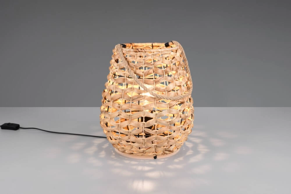 Landelijke tafellamp Jean Ø 29cm rotan Trio 4017807637687