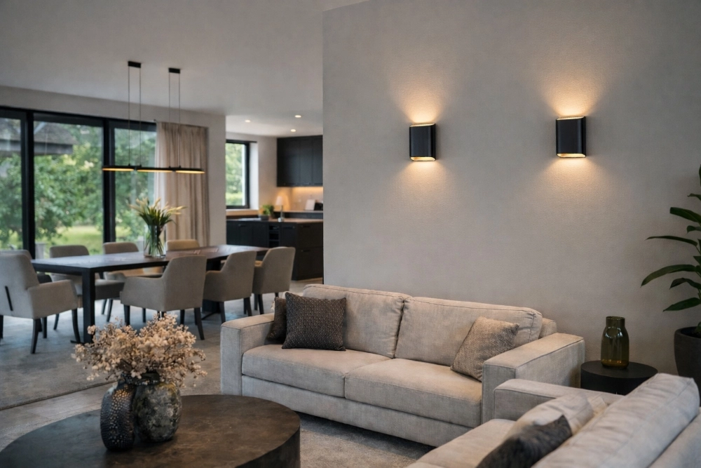 Wandlamp Diaz L zwart/champagne Artdelight 8720701103863