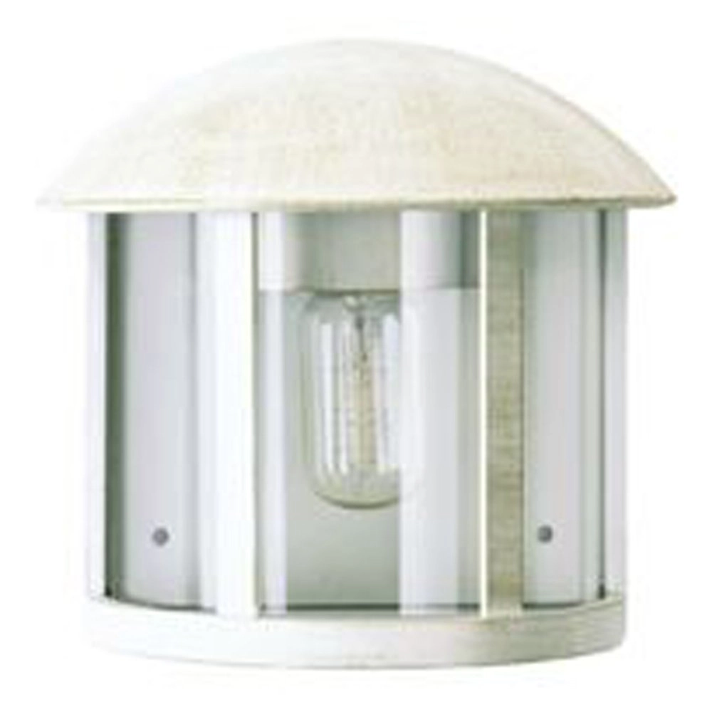 Platte wandlamp buiten Holli wit - goud