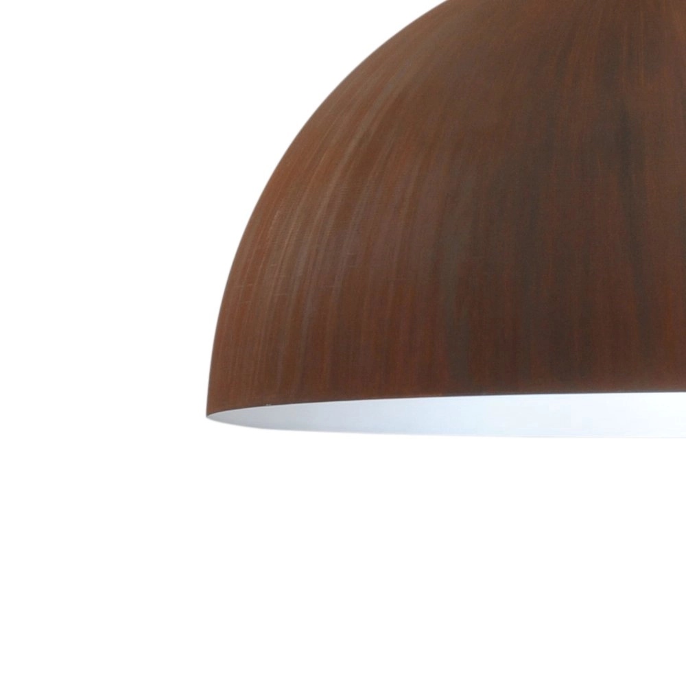 Roestige stoere hanglamp Industria Rust 60 roestbruin met wit Masterlight 8718121101446