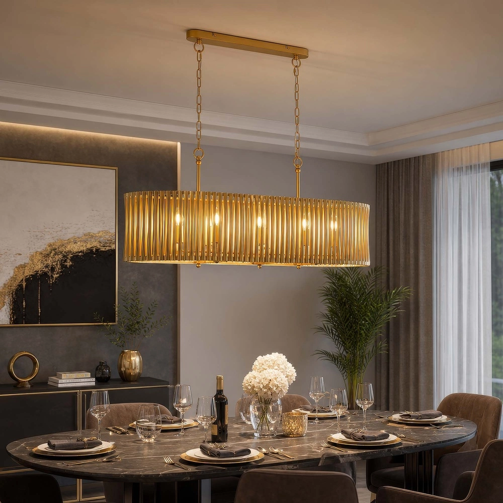 Hanglamp Split goud Searchlight 5,05342E+12