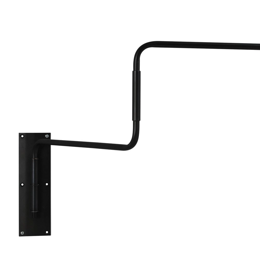 Retro witte wandleeslamp Industria 122cm zwart met grijs Masterlight 8718121235899