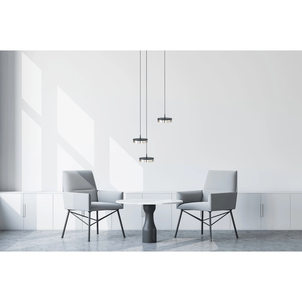 3-lichts hanglamp Imperia Ø 35cm zwart nikkel Masterlight 8718121348780