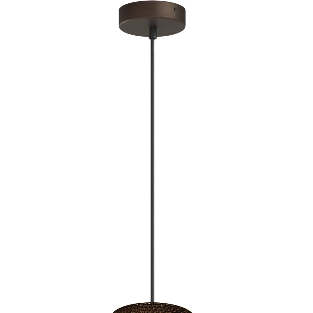 1-lichts hanglamp Carta Pineapple Think-paper cacao Ø 29cm Masterlight 8718121437552